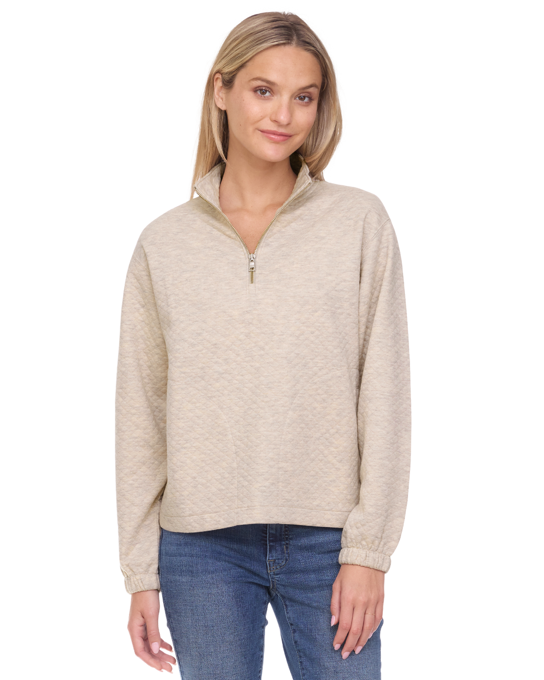 WOMEN'S BRADNER SUPER-SOFT QUILTED 1/4-ZIP