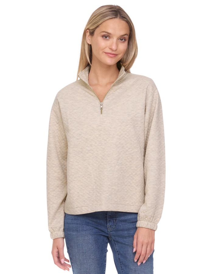 WOMEN'S BRADNER SUPER-SOFT QUILTED 1/4-ZIP