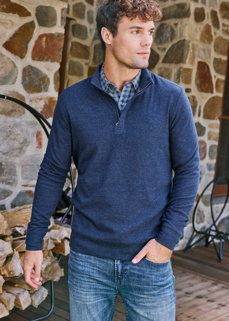 <p><strong>1/4 ZIPS & SWEATERS</strong></p>