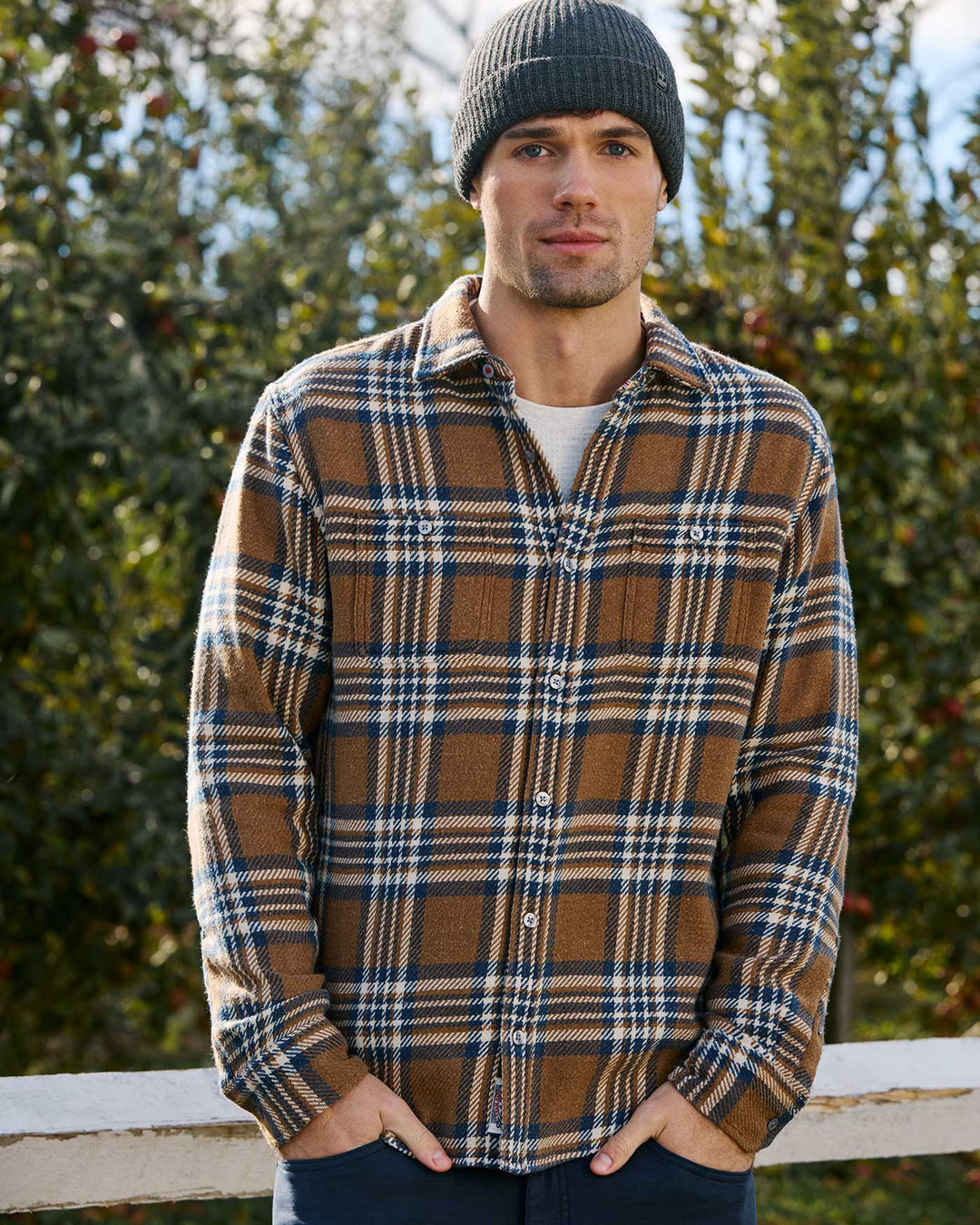 SEABROOK VINTAGE WASHED FLANNEL SHIRT