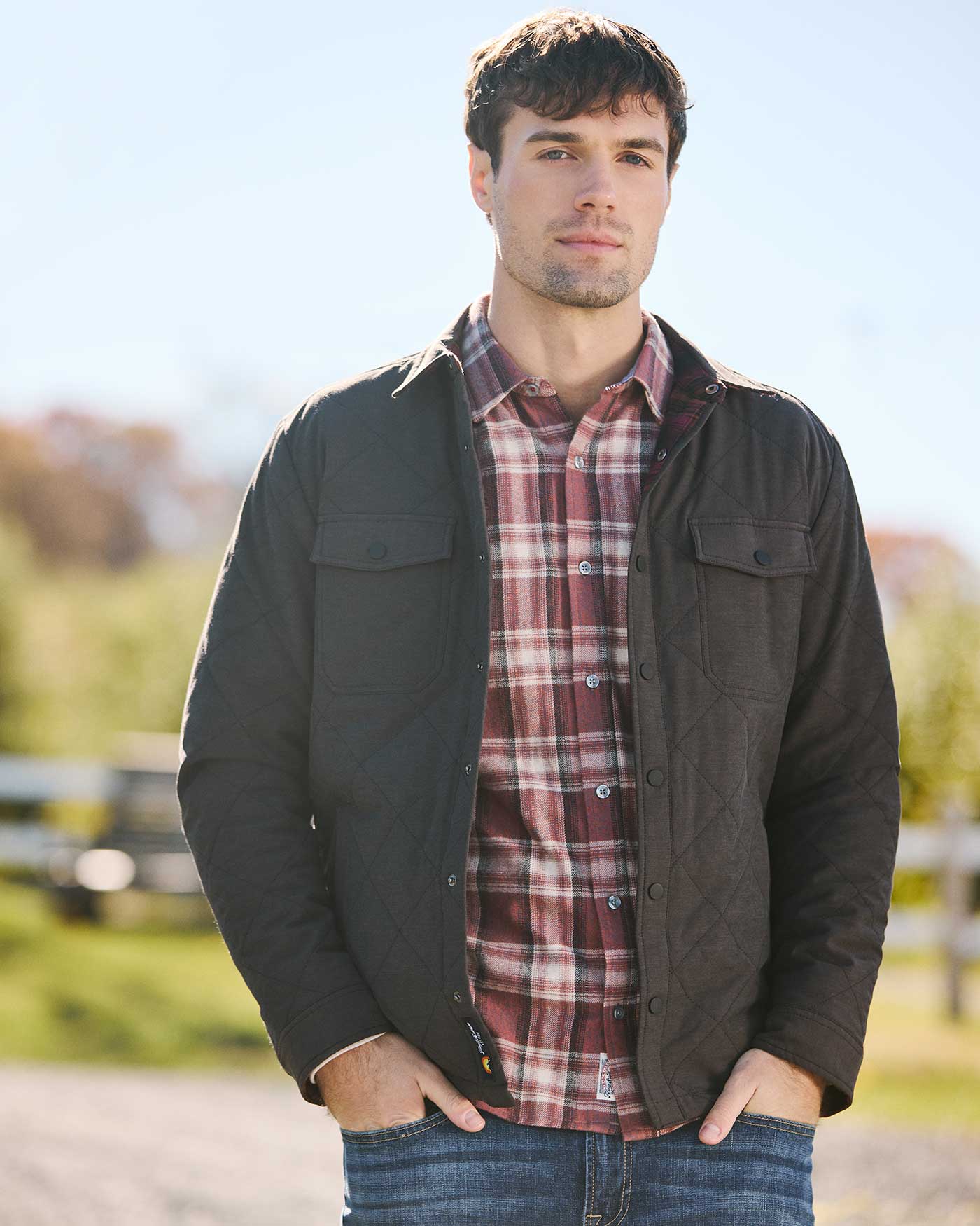 ジャケット・アウター GOWN/ COAT / COTTON. FLANNEL. TEXTILE Heath Plaid High Pile Oversized Fleece Jacket - Tobacc Brw | O'Neill