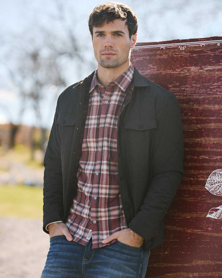 CHAPIN FLANNEL-LINED QUILTED JACKET