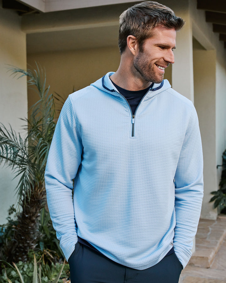 MADEFLEX LEGACY PERFORMANCE WAFFLE 1/4-ZIP HOODIE