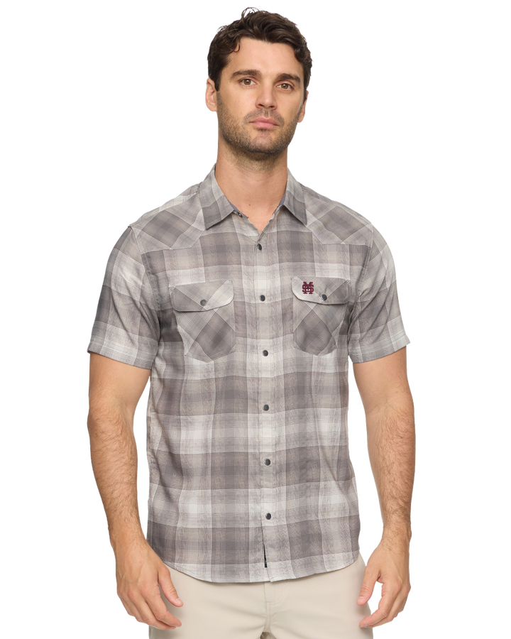 MISSISSIPPI STATE UPF PERFORMANCE WESTERN SHIRT