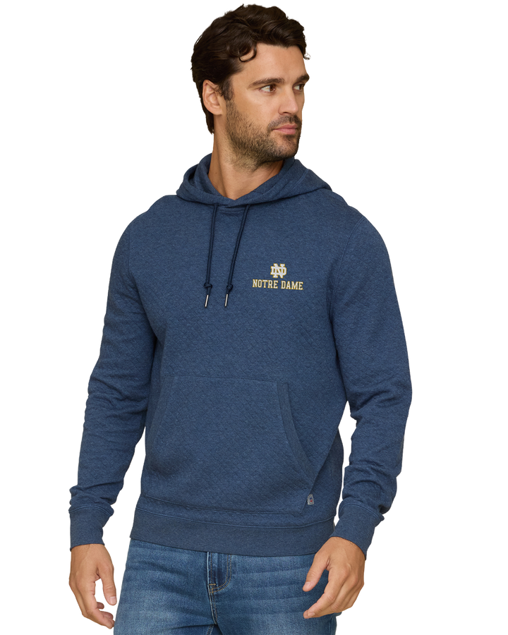 NOTRE DAME BRADNER SUPER SOFT QUILTED HOODIE