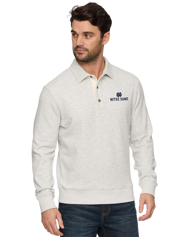 NOTRE DAME SUPER SOFT FLEECE POLO