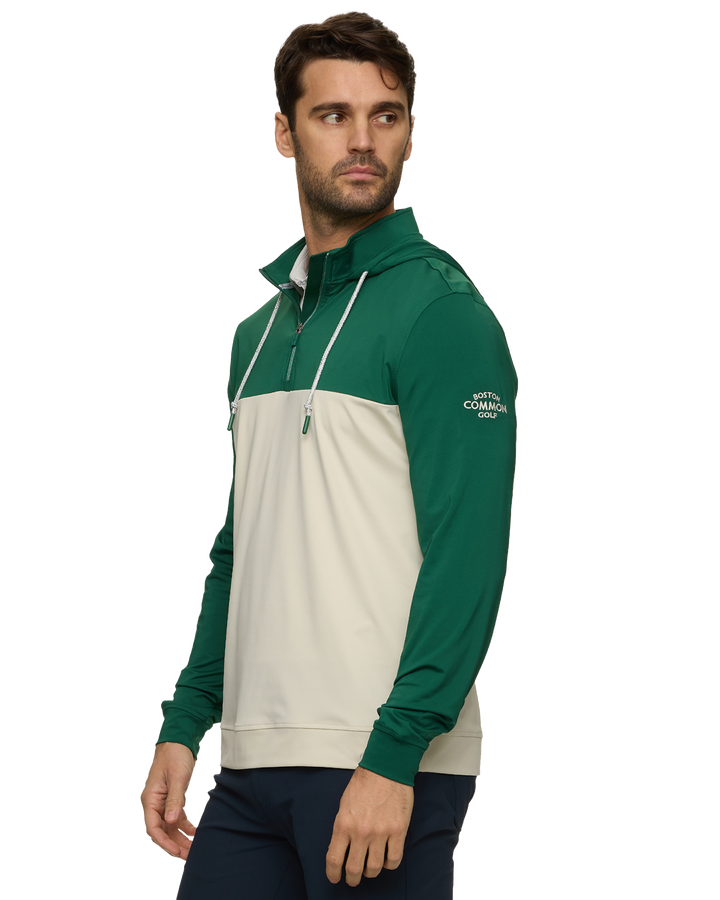 TGL BOSTON COMMON GOLF PERFORMANCE 1/4-ZIP HOODIE