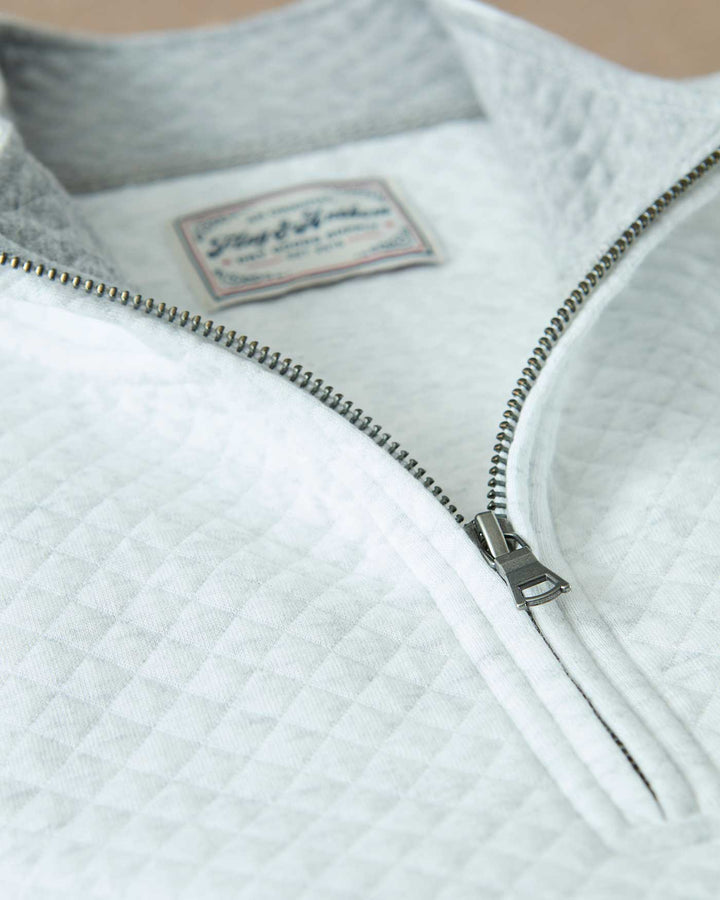 BRADNER SUPER-SOFT QUILTED 1/4-ZIP PULLOVER