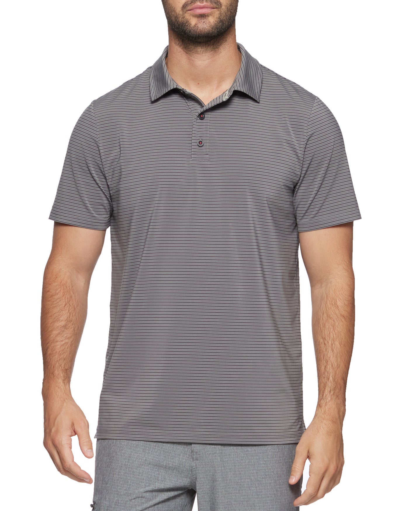 MADEFLEX brrrº STRIPED PERFORMANCE POLO
