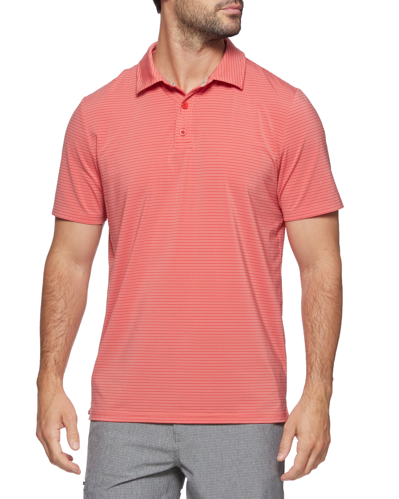 MADEFLEX brrrº STRIPED PERFORMANCE POLO