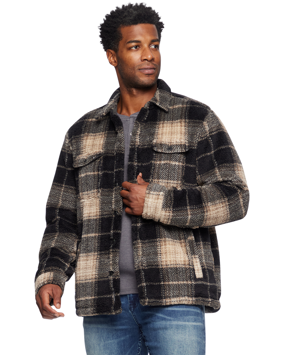 CARTER SHERPA SHIRT JACKET Flag Anthem