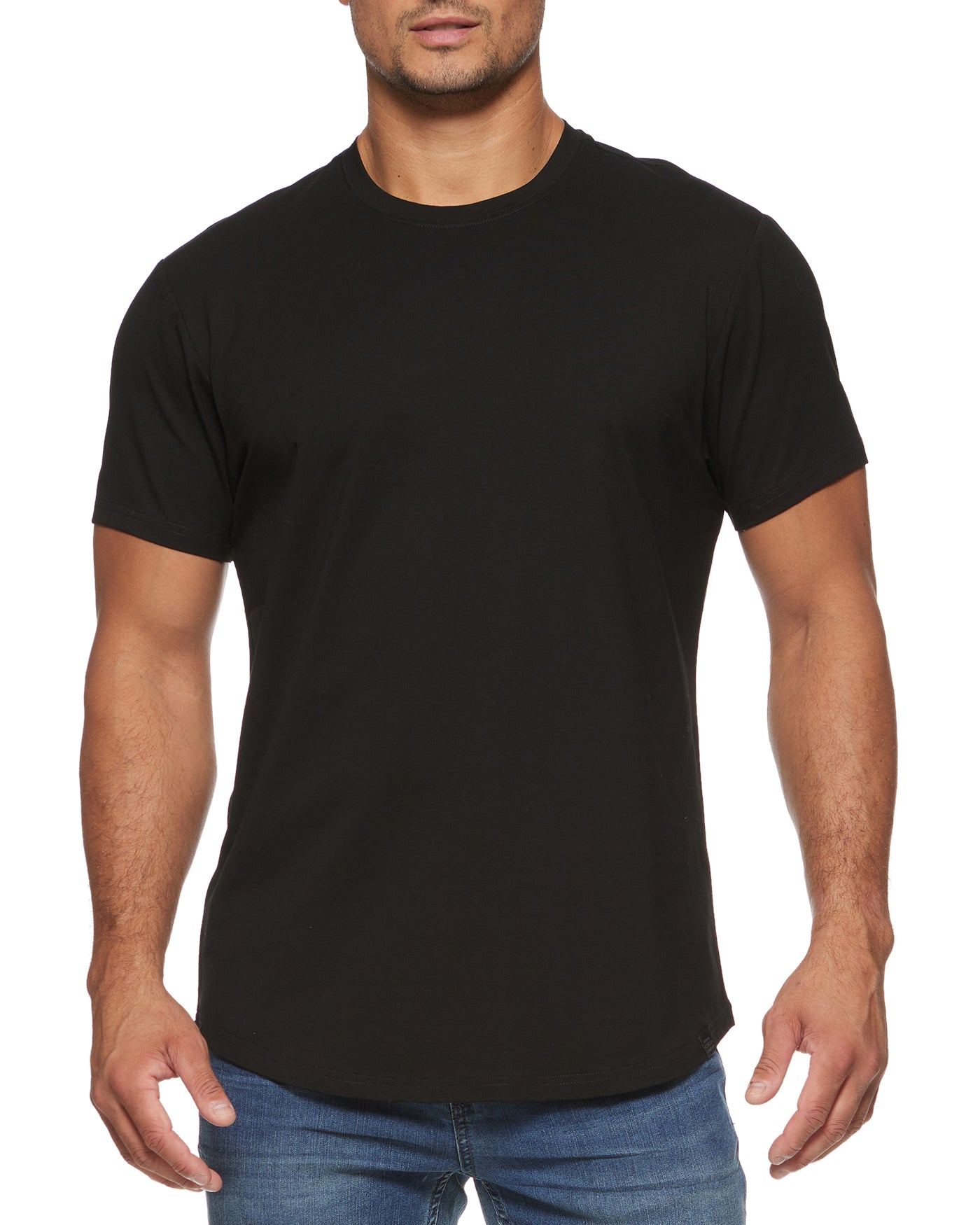 DUKE CURVED HEM TEE