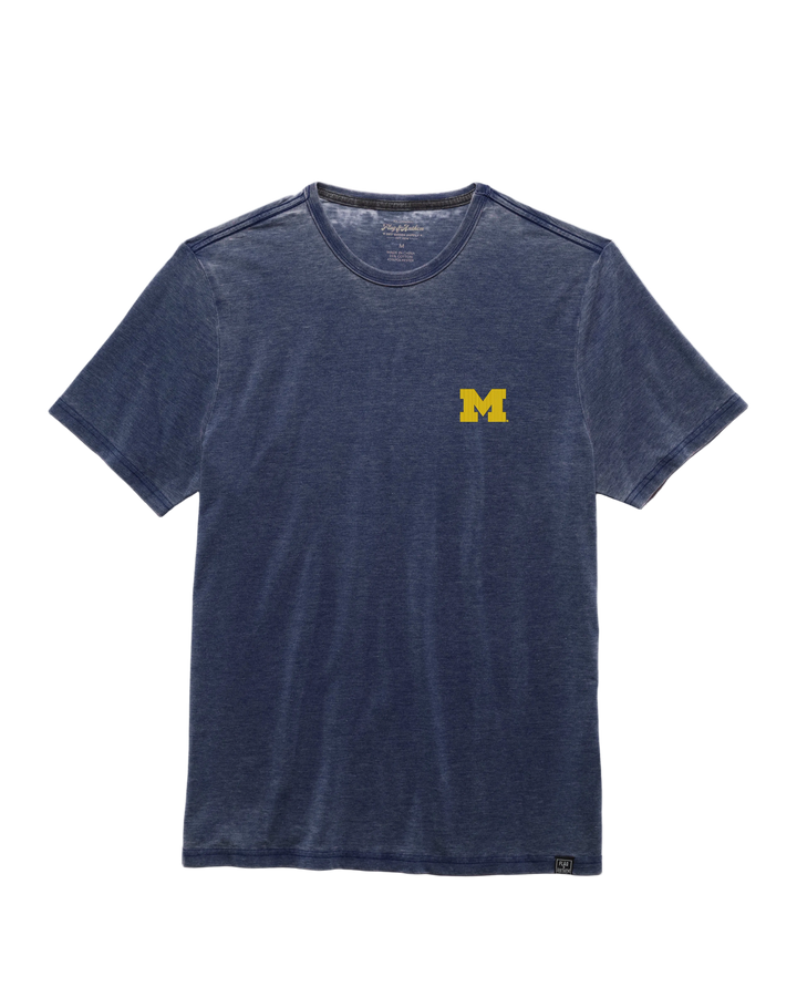 MICHIGAN DREWSVILLE BURNOUT CREWNECK TEE