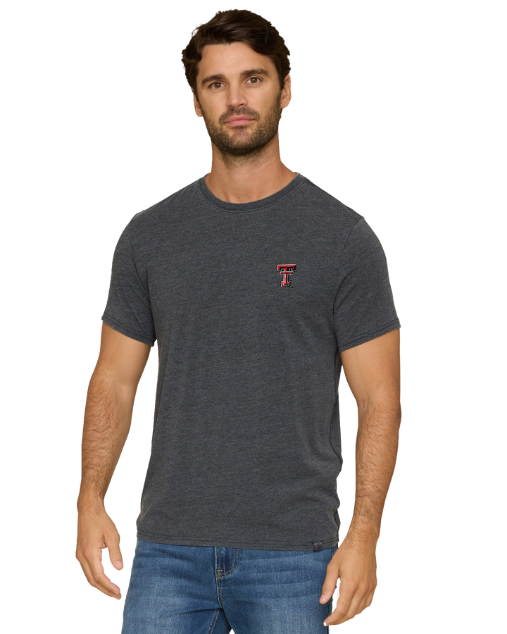 TEXAS TECH DREWSVILLE BURNOUT CREWNECK TEE