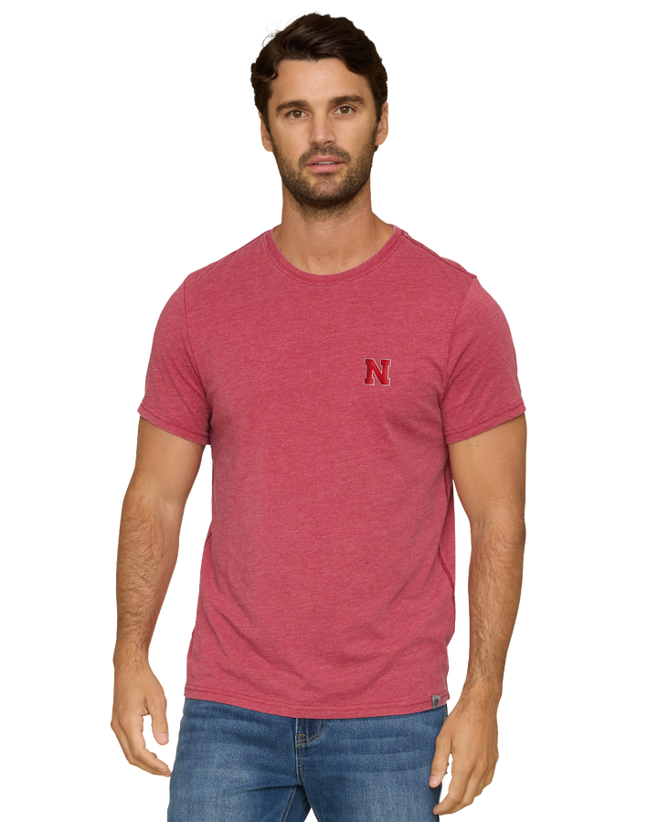 NEBRASKA DREWSVILLE BURNOUT CREWNECK TEE