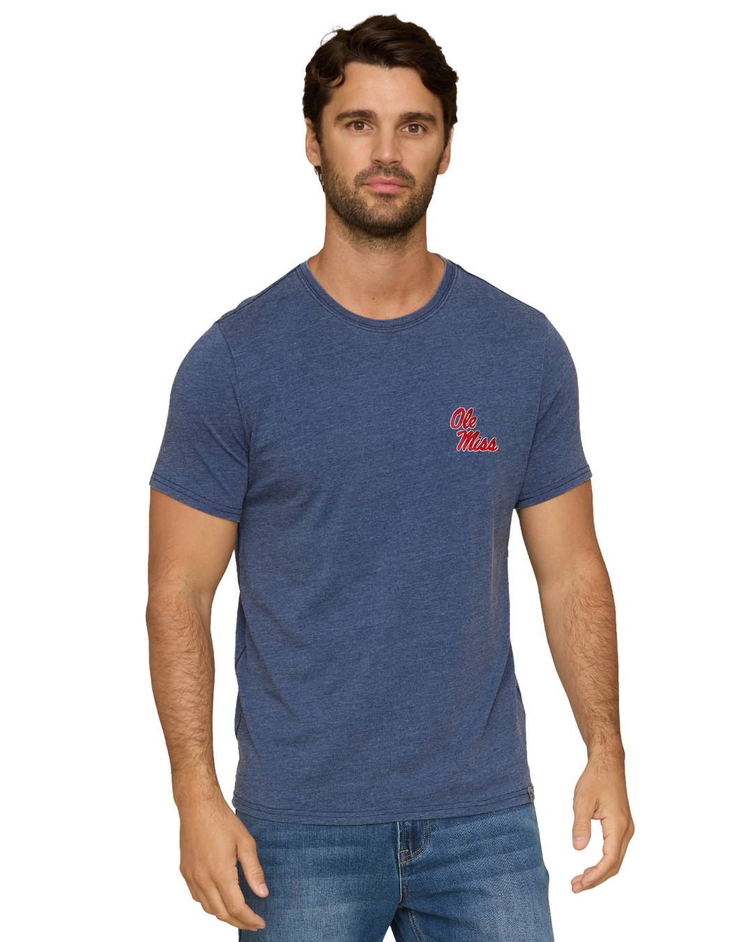 OLE MISS DREWSVILLE BURNOUT CREWNECK TEE