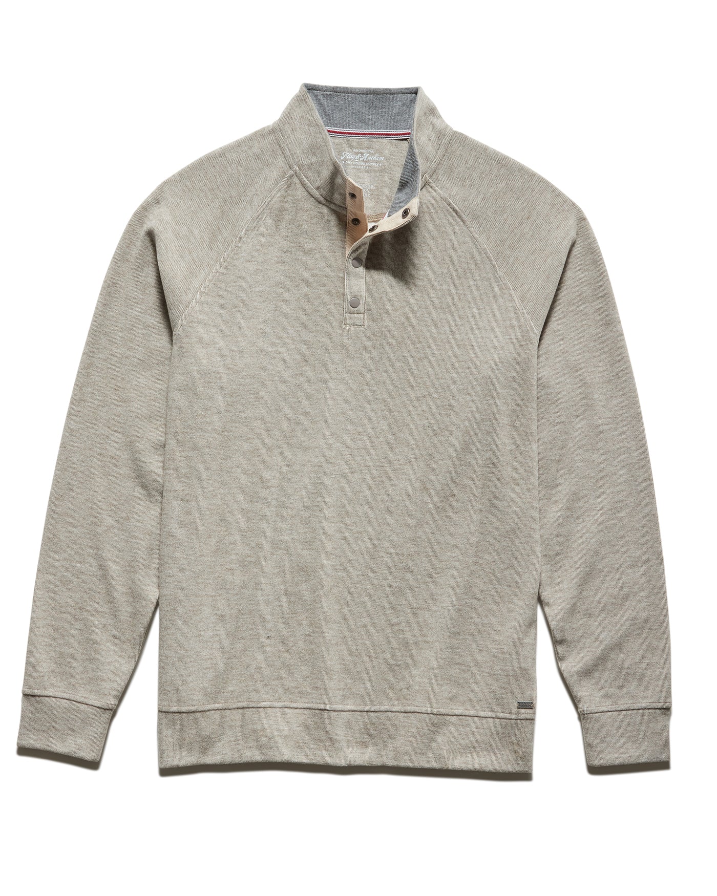 HERO TEXTURED KNIT 1/4-SNAP PULLOVER