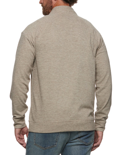 HERO TEXTURED KNIT 1/4-SNAP PULLOVER