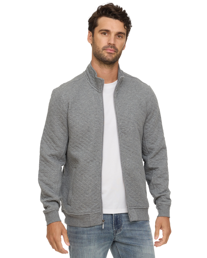 ALLOWAY QUILTED FULL-ZIP MOCK NECK JACKET