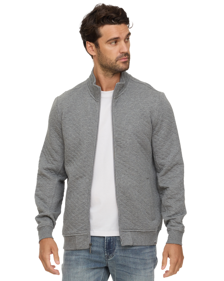ALLOWAY QUILTED FULL-ZIP MOCK NECK JACKET