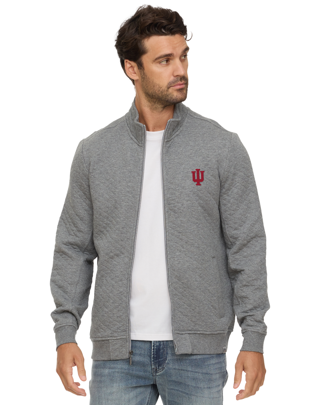 INDIANA ALLOWAY QUILTED FULL-ZIP MOCK NECK JACKET