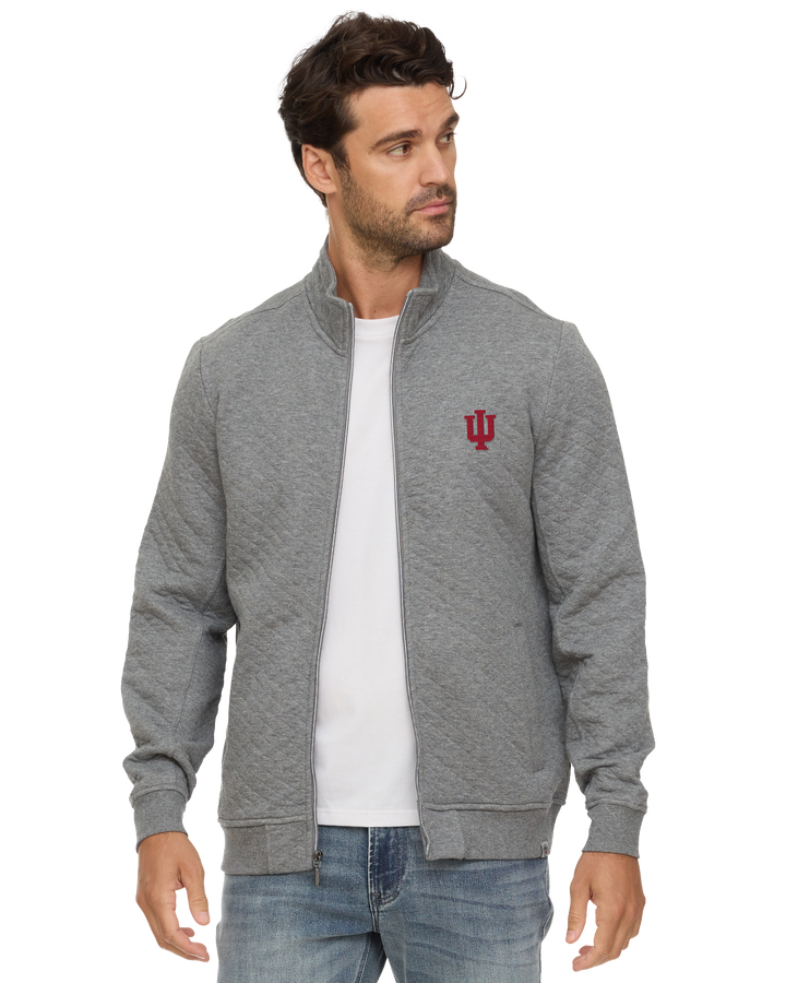 INDIANA ALLOWAY QUILTED FULL-ZIP MOCK NECK JACKET