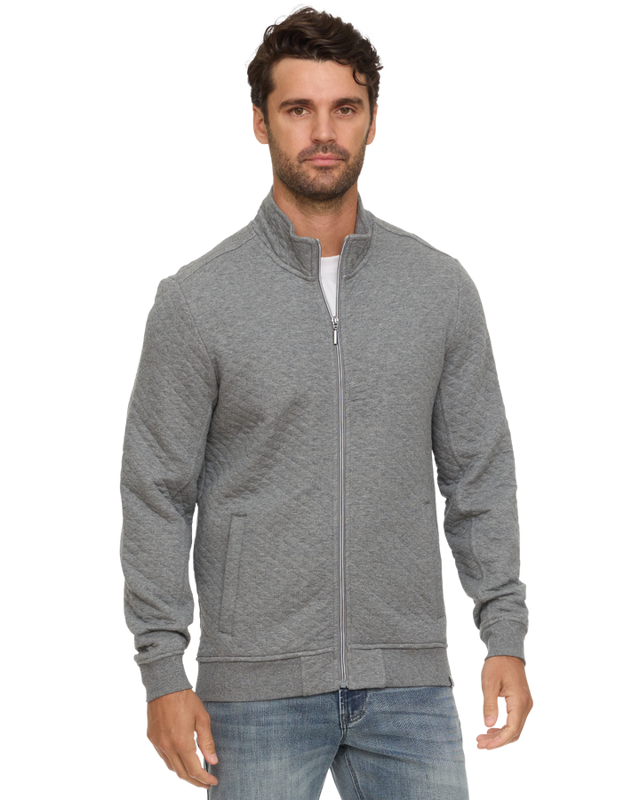ALLOWAY QUILTED FULL-ZIP MOCK NECK JACKET