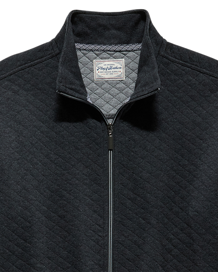 ALLOWAY QUILTED FULL-ZIP MOCK NECK JACKET