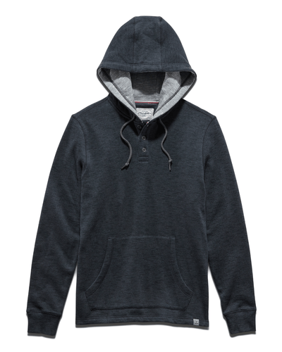 SOUTHOLD HEATHERED SLUB HENLEY HOODIE