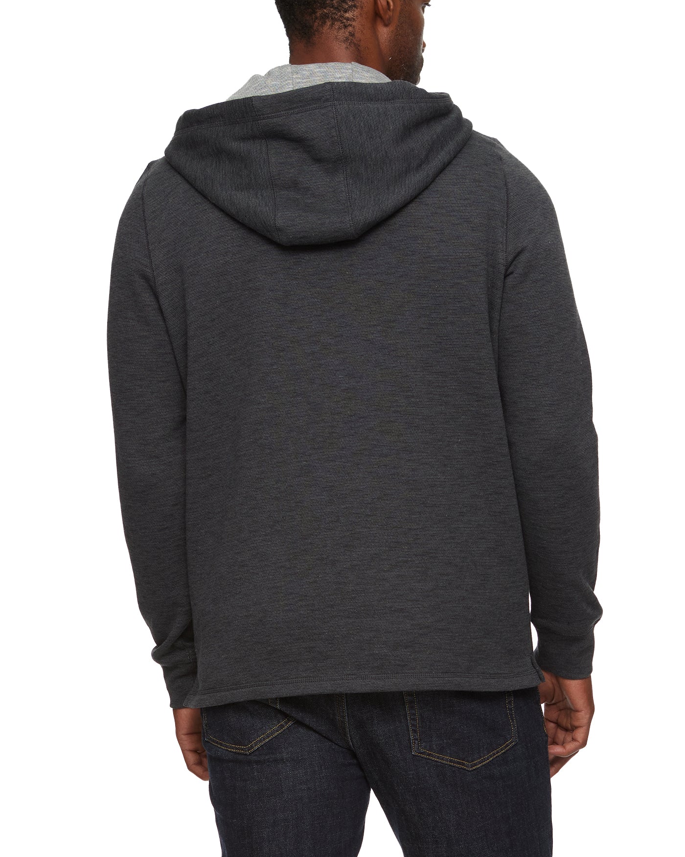 SOUTHOLD HEATHERED SLUB HENLEY HOODIE