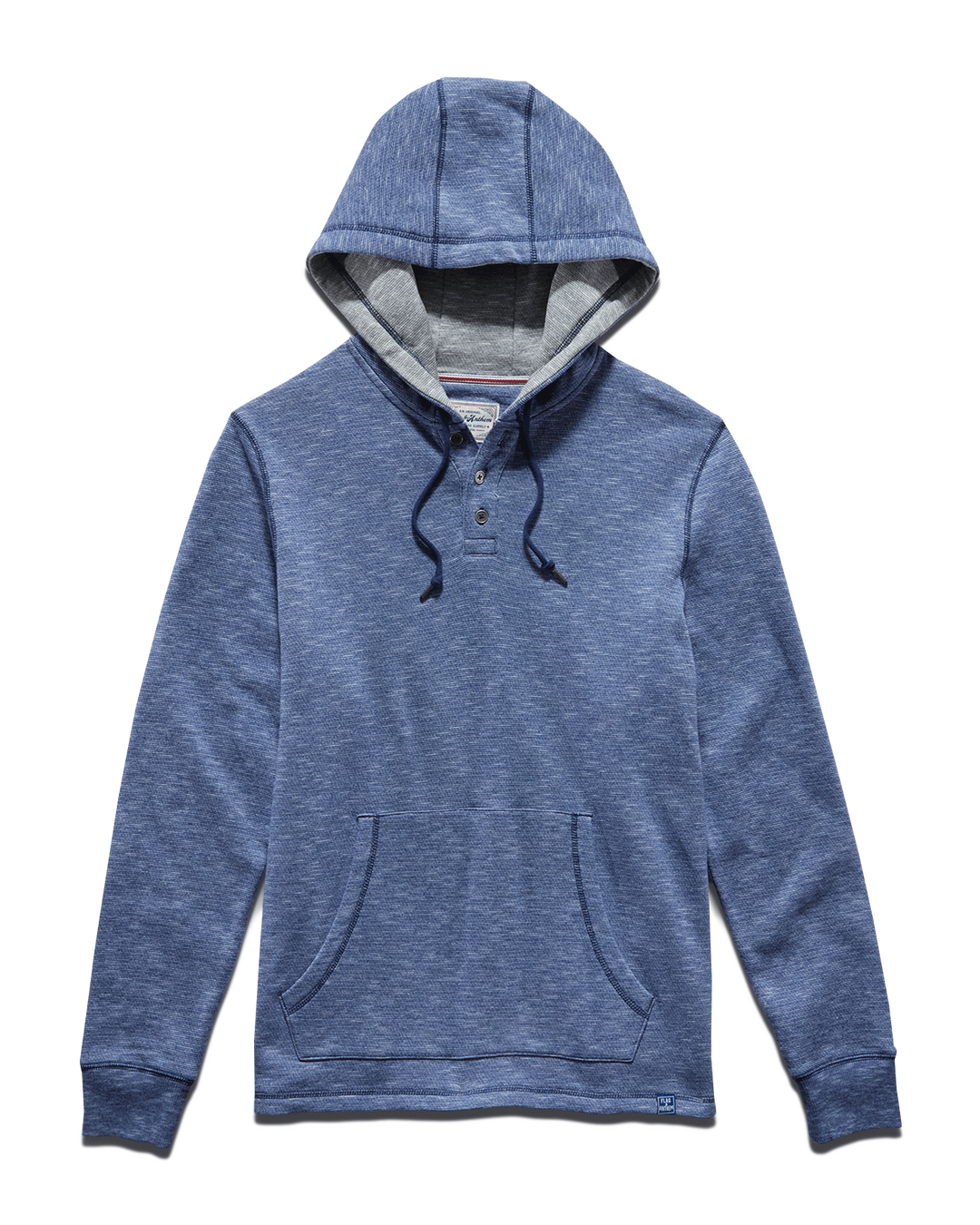 SOUTHOLD HEATHERED SLUB HOODED HENLEY