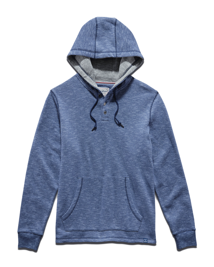 SOUTHOLD HEATHERED SLUB HOODED HENLEY