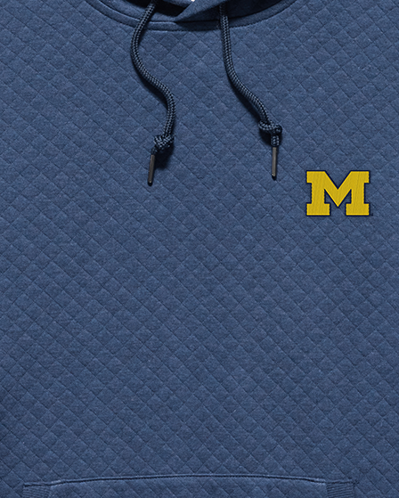 MICHIGAN BRADNER SUPER SOFT QUILTED HOODIE