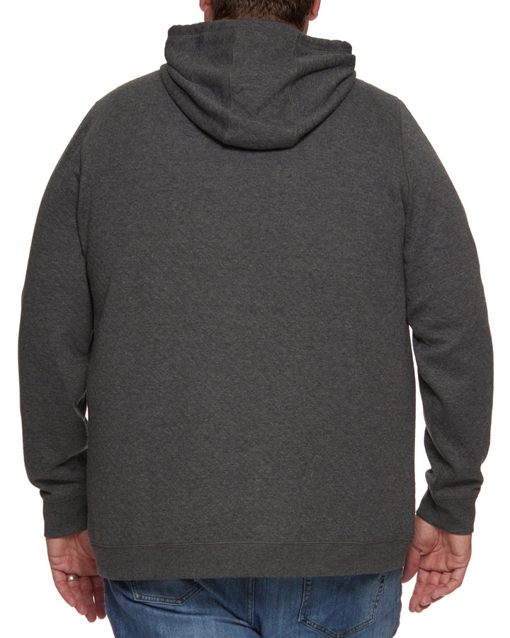 BRADNER SUPER-SOFT QUILTED HOODIE BIG & TALL