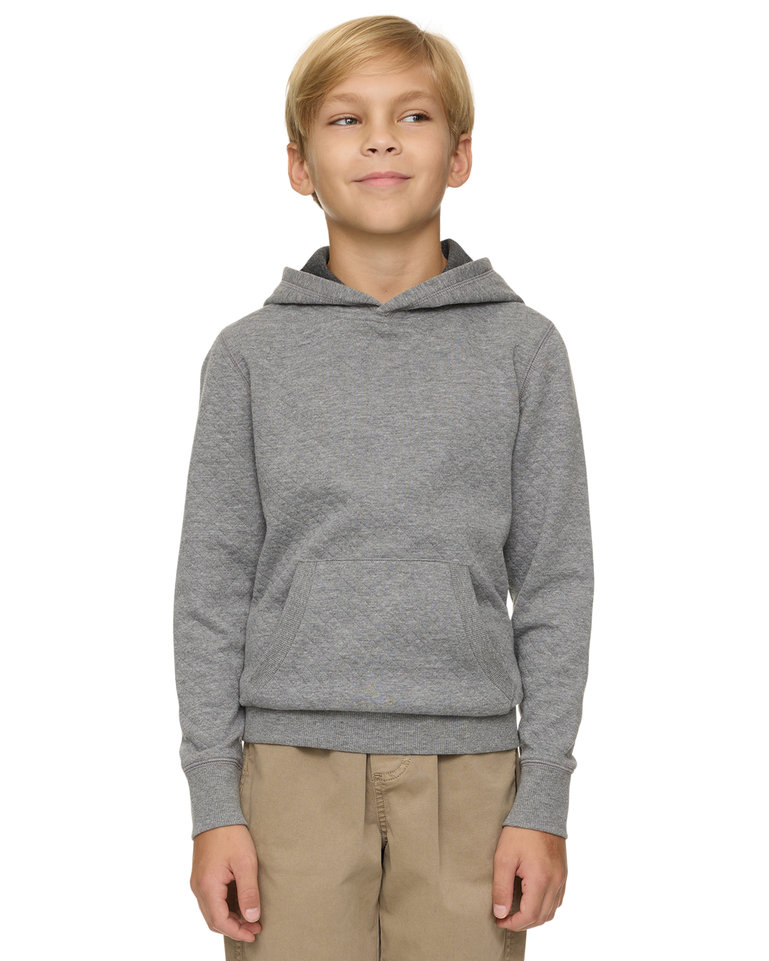 BOYS BRADNER SUPER-SOFT QUILTED HOODIE
