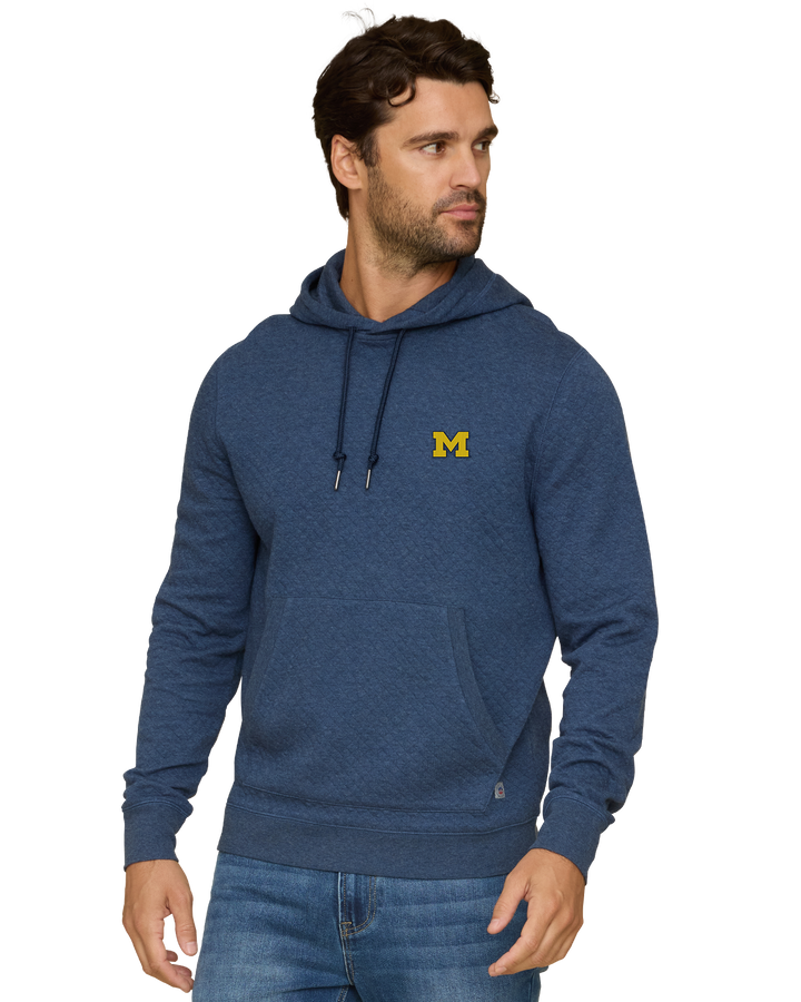 MICHIGAN BRADNER SUPER SOFT QUILTED HOODIE