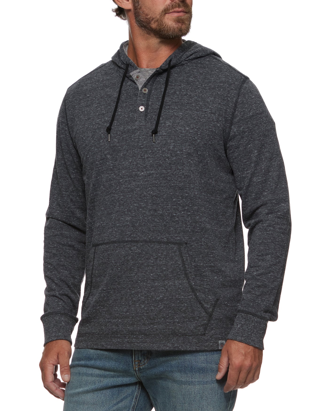 ROLLINS SNOW SLUB HOODED HENLEY