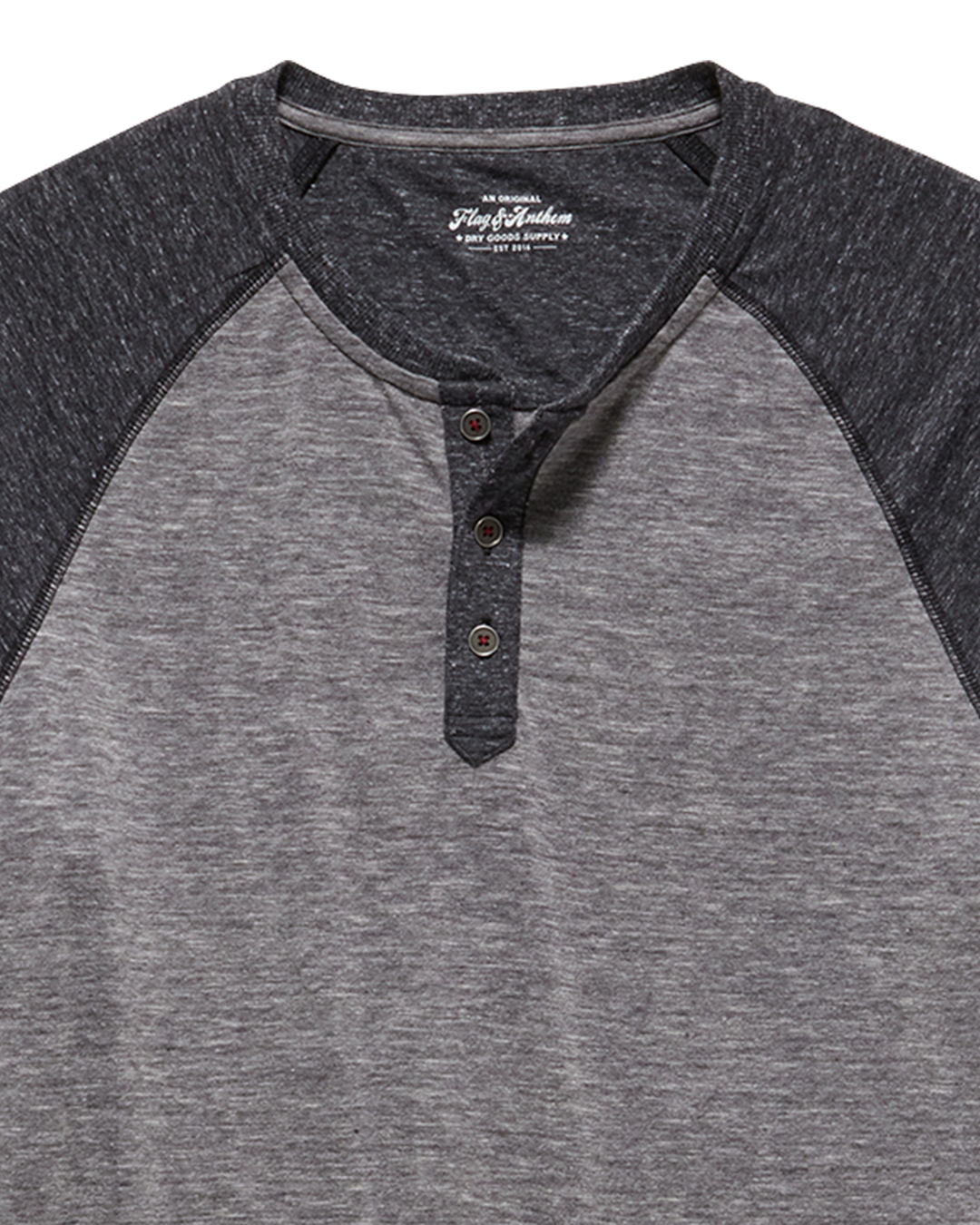 ROLLINS SNOW SLUB LS RAGLAN HENLEY BIG & TALL