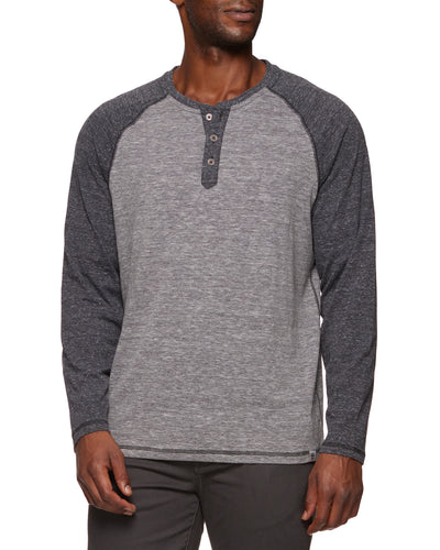 ROLLINS SNOW SLUB LS RAGLAN HENLEY