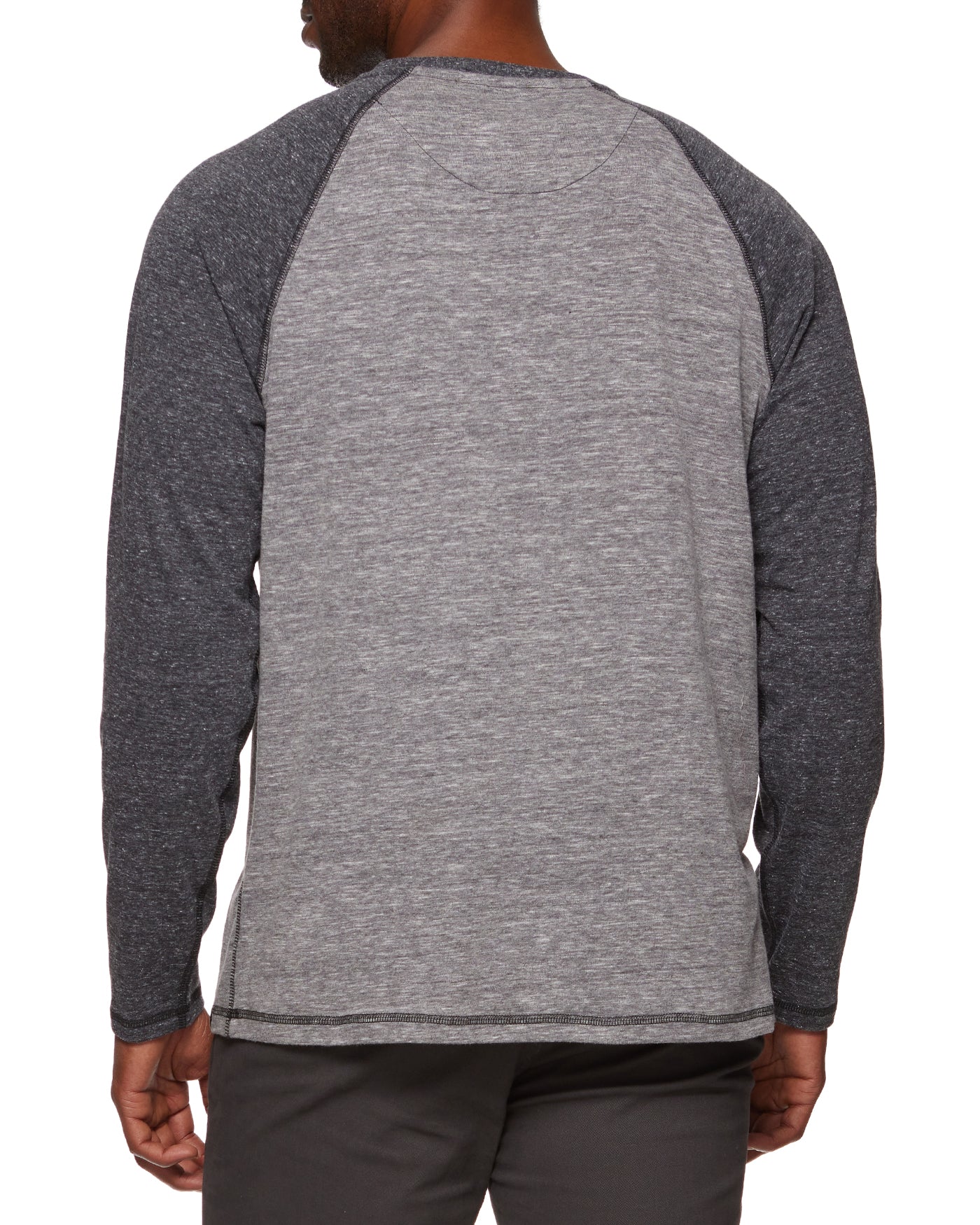 ROLLINS SNOW SLUB LS RAGLAN HENLEY