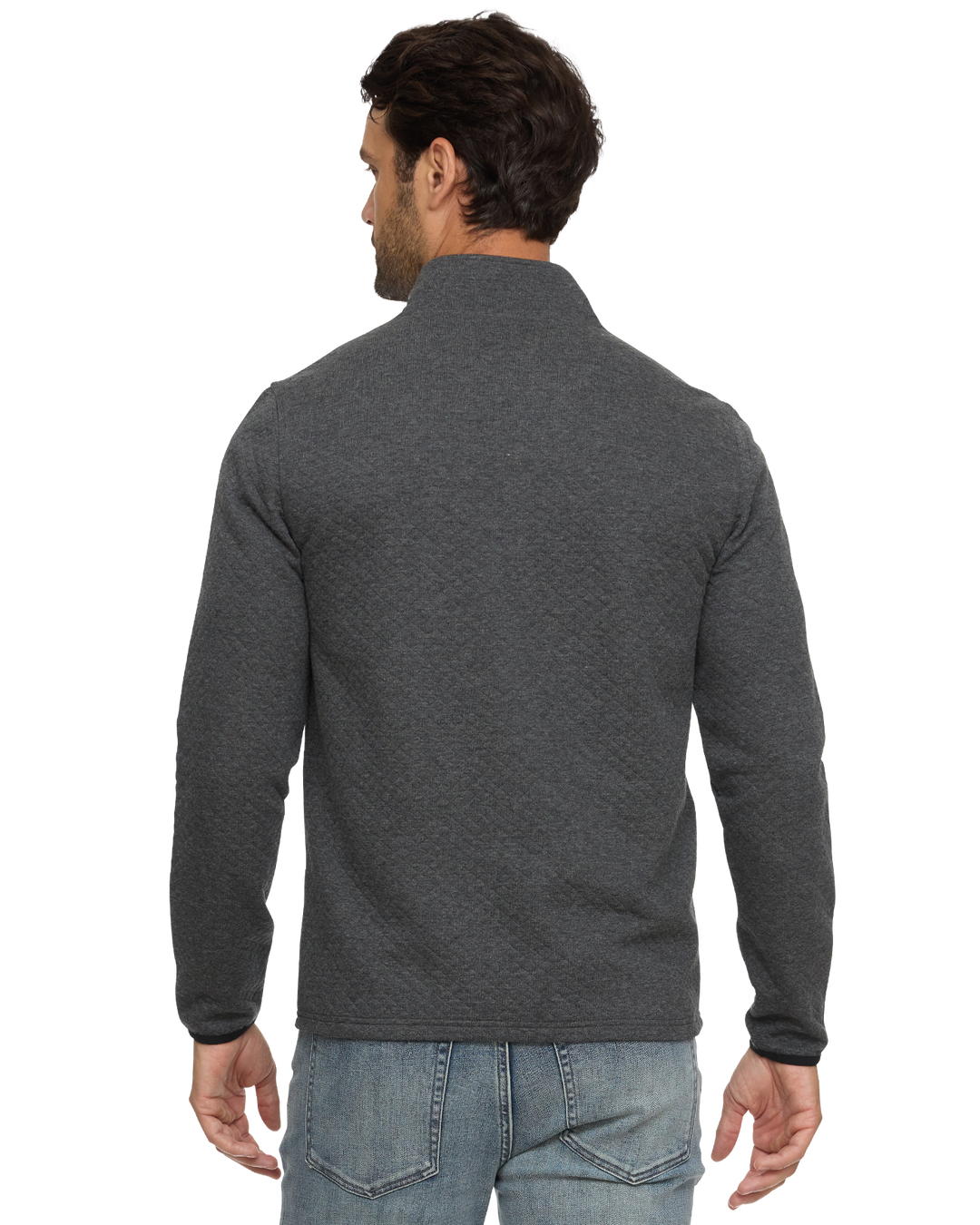 BRADNER SUPER SOFT QUILTED 1/4-ZIP PULLOVER