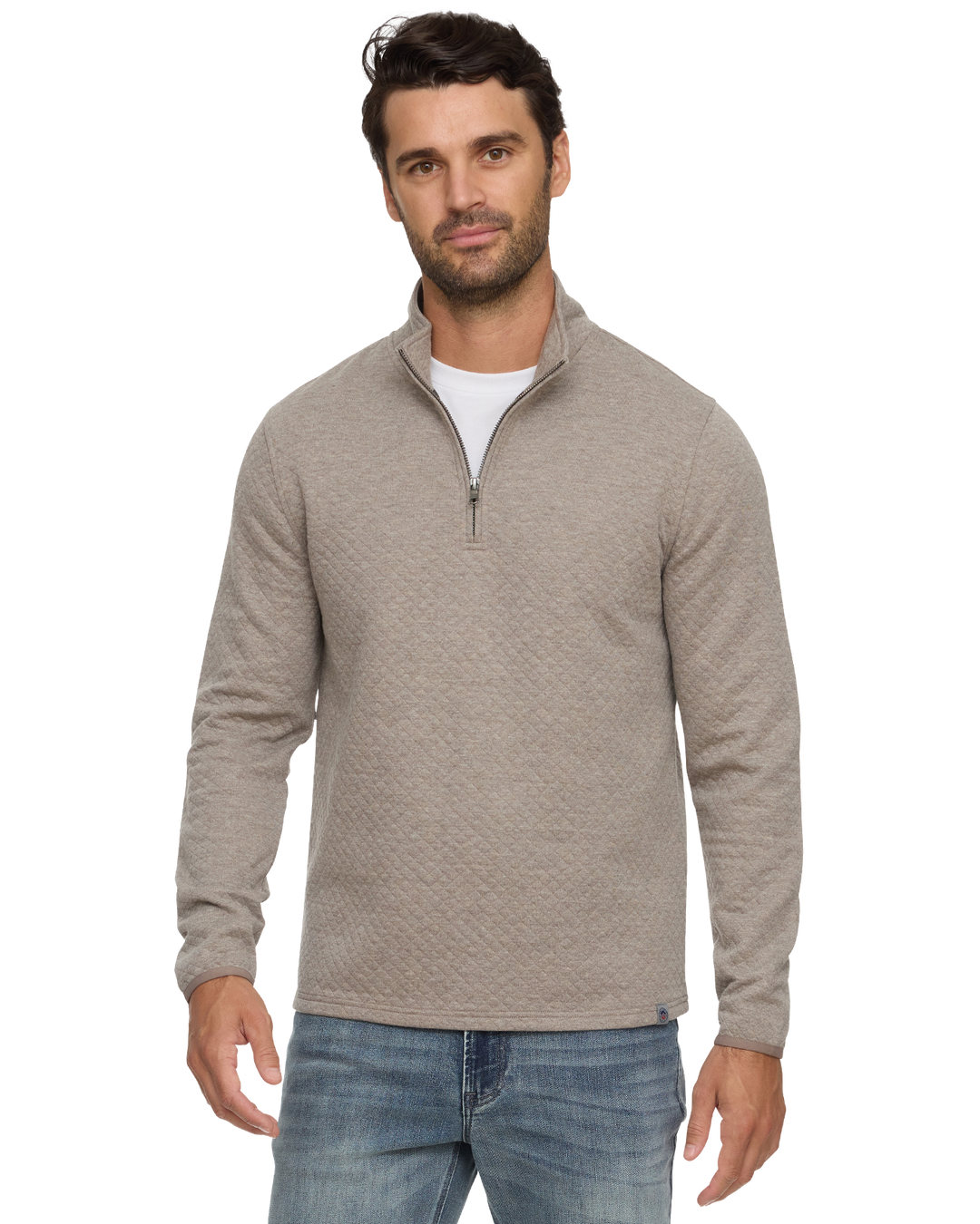 BRADNER SUPER SOFT QUILTED 1/4-ZIP