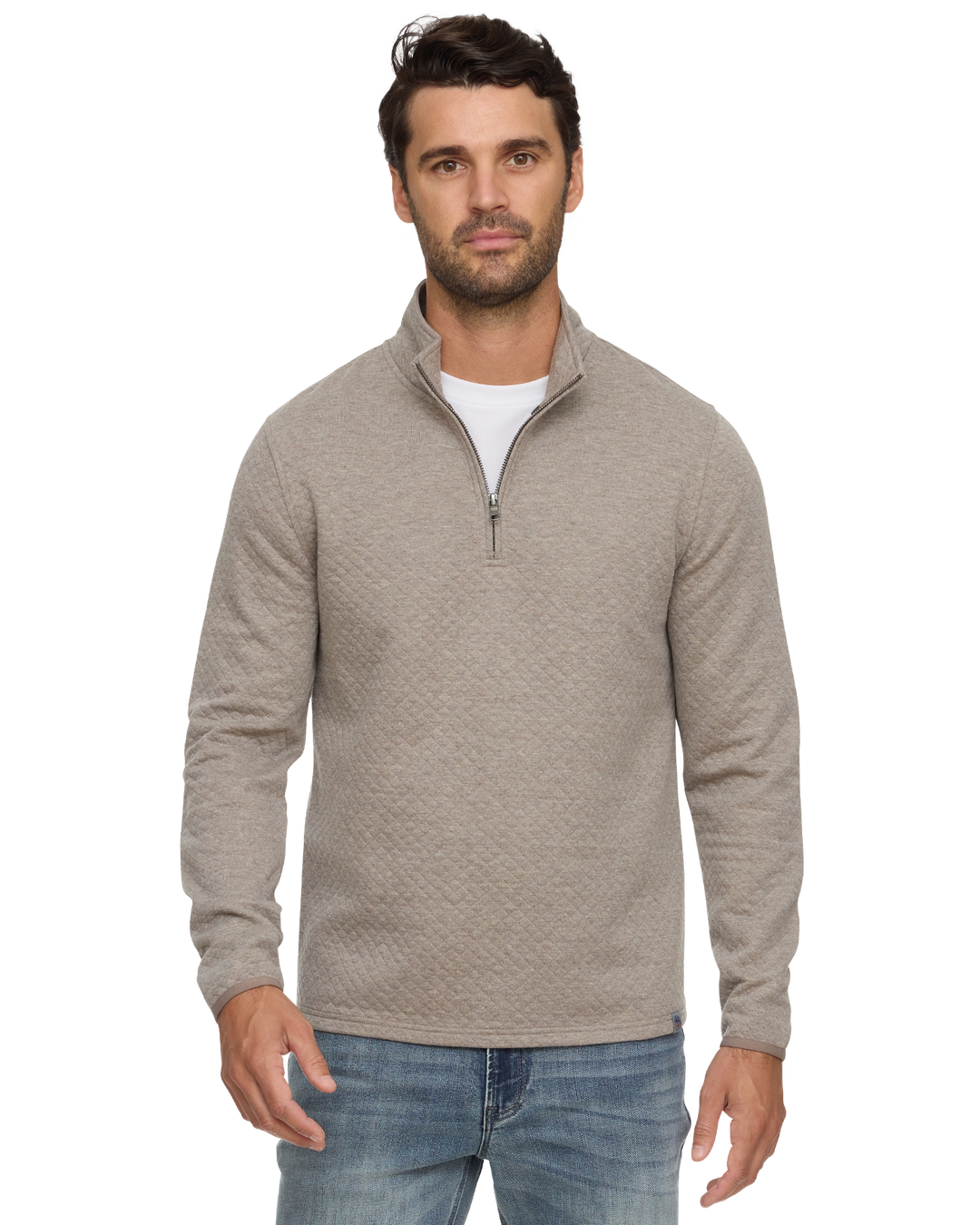 BRADNER SUPER SOFT QUILTED 1/4-ZIP