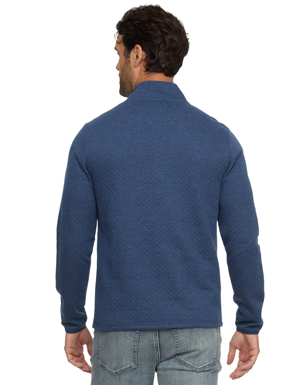 BRADNER SUPER SOFT QUILTED 1/4-ZIP PULLOVER