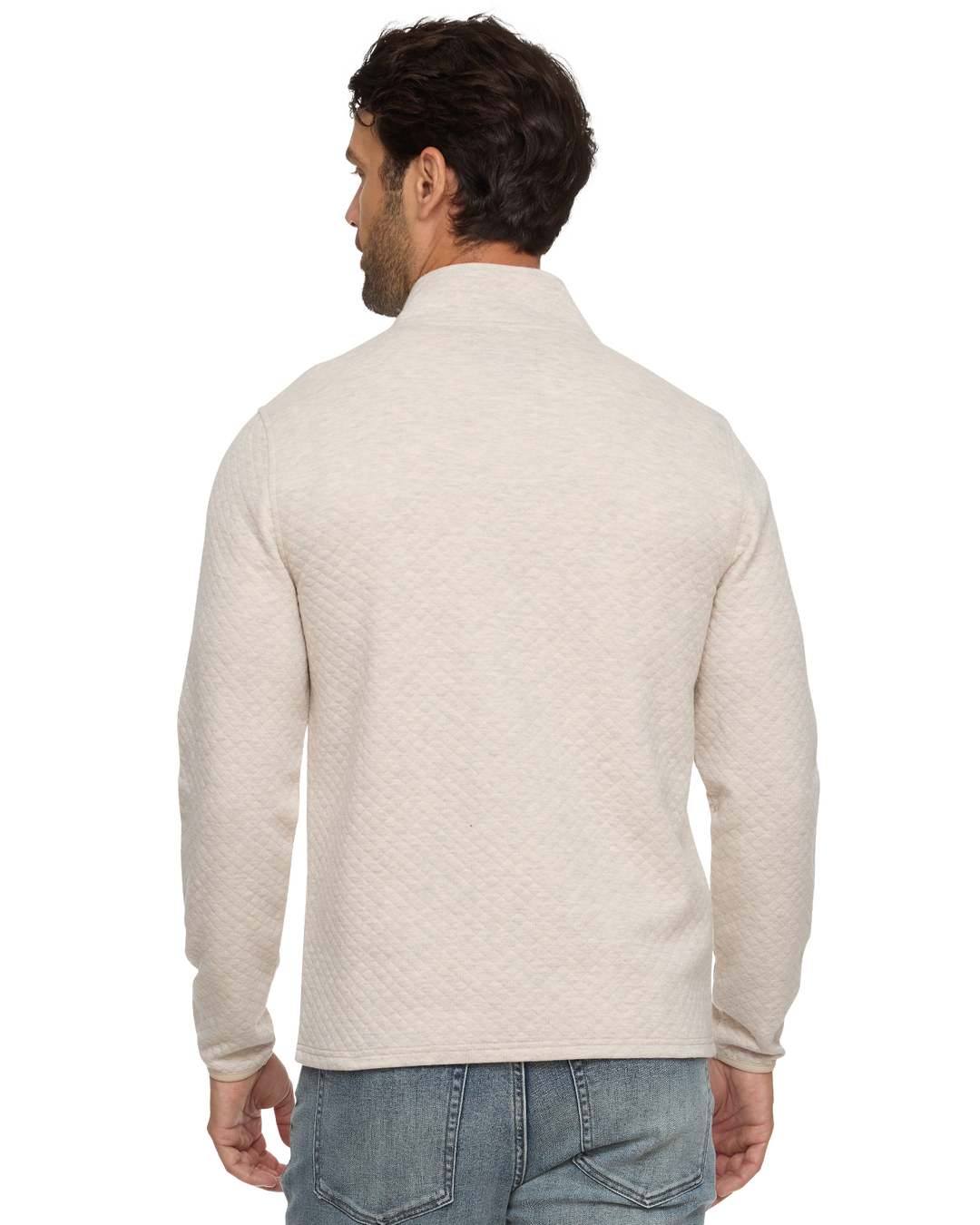 BRADNER SUPER SOFT QUILTED 1/4-ZIP PULLOVER