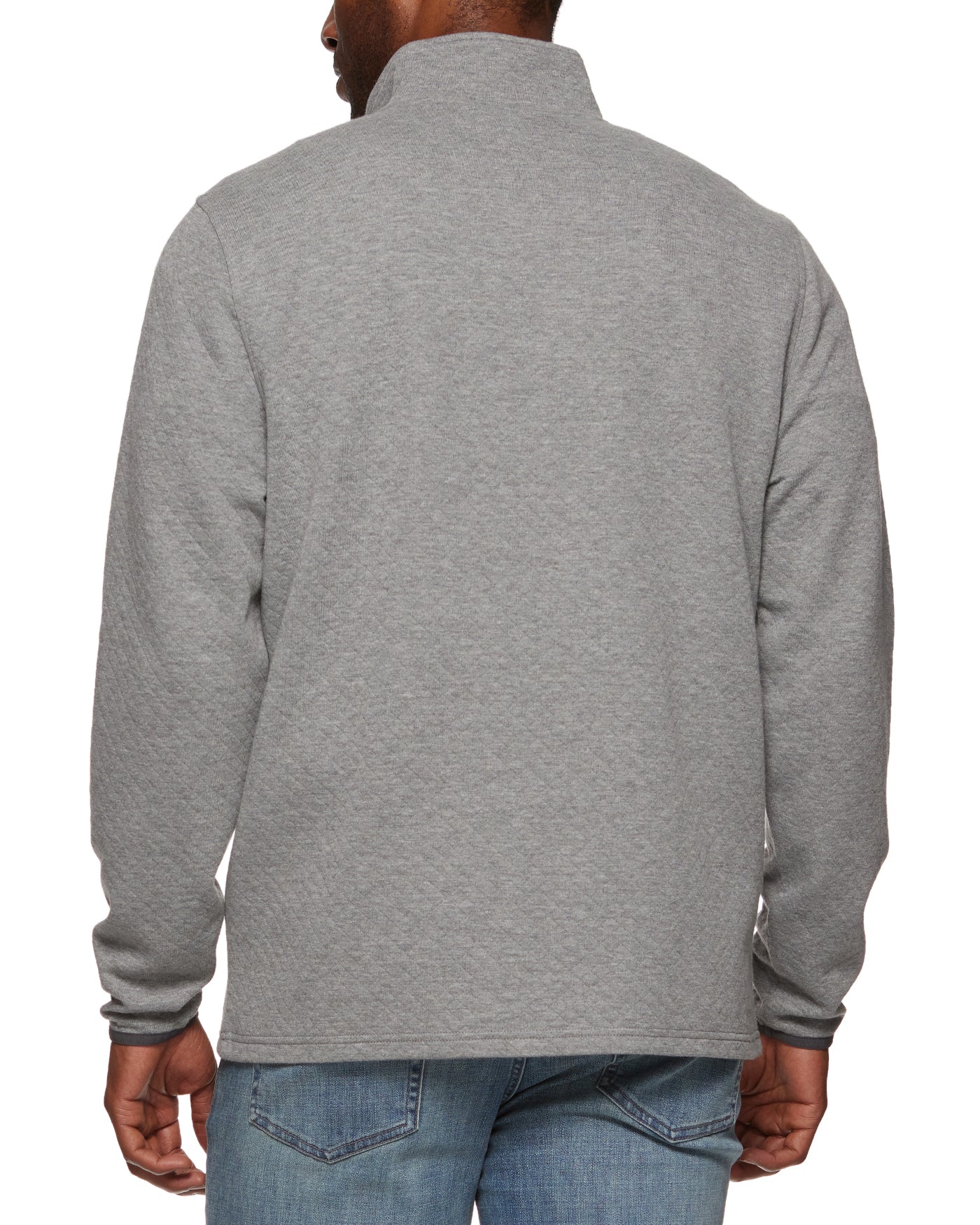 BRADNER SUPER-SOFT QUILTED 1/4-ZIP PULLOVER