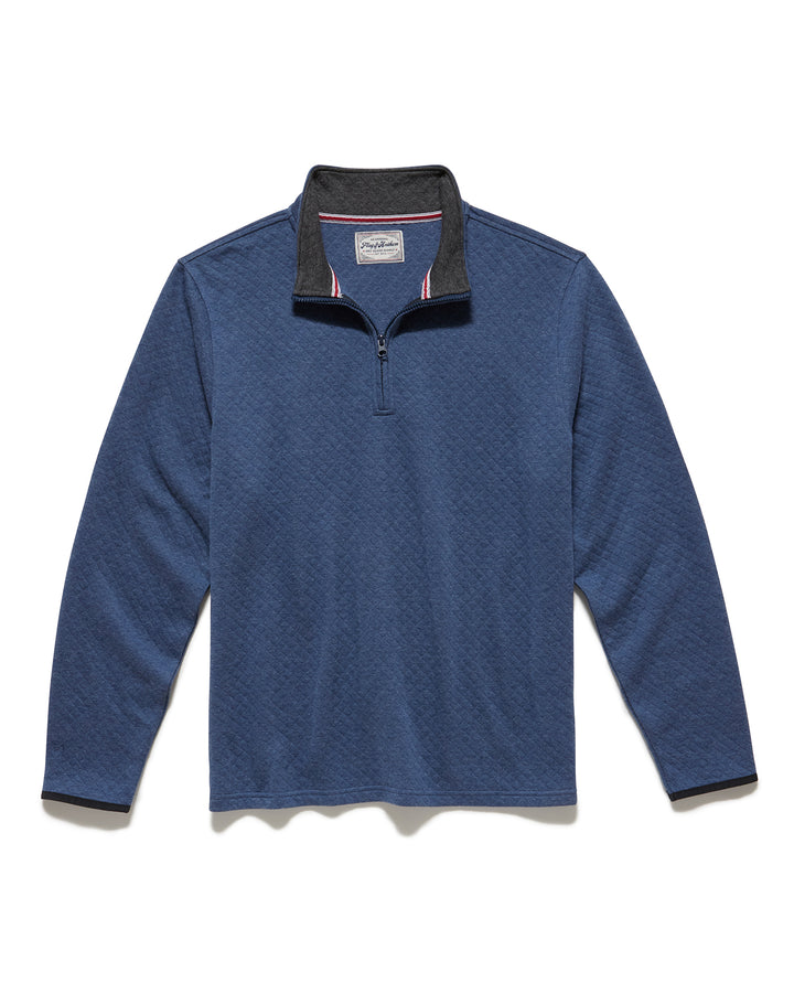 BRADNER SUPER SOFT QUILTED 1/4-ZIP PULLOVER