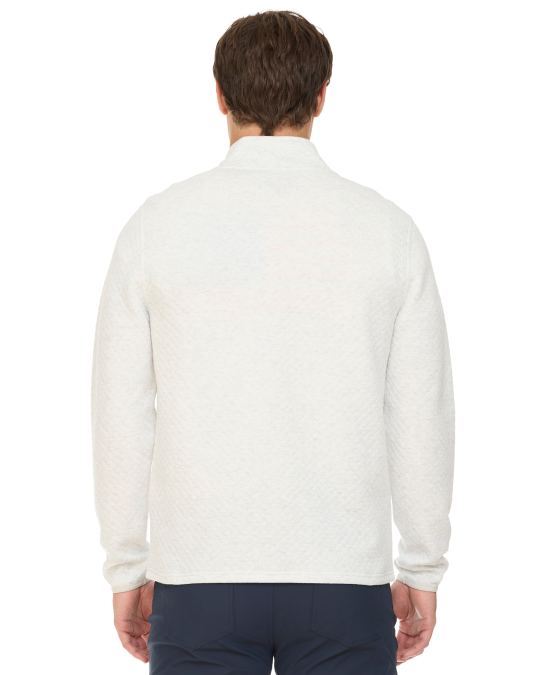 BRADNER SUPER-SOFT QUILTED 1/4-ZIP PULLOVER