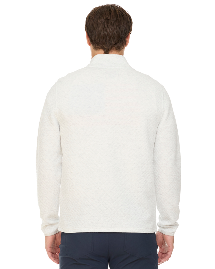 BRADNER SUPER-SOFT QUILTED 1/4-ZIP PULLOVER