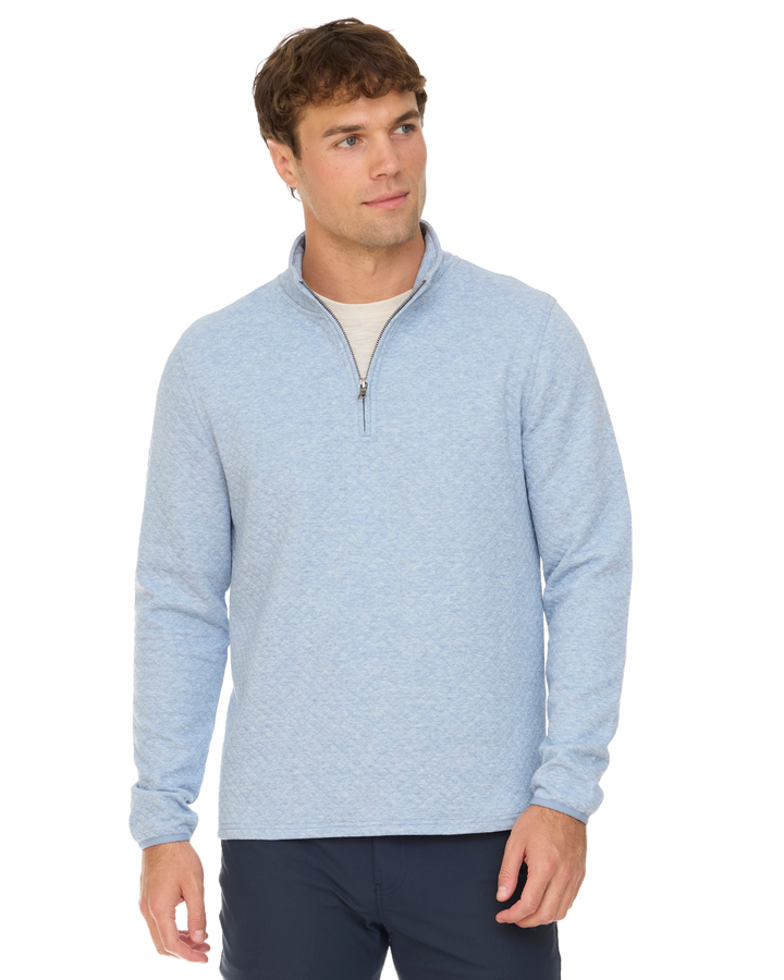 BRADNER SUPER SOFT QUILTED 1/4-ZIP